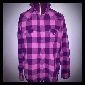 Wrangler flannel with pearl snaps
